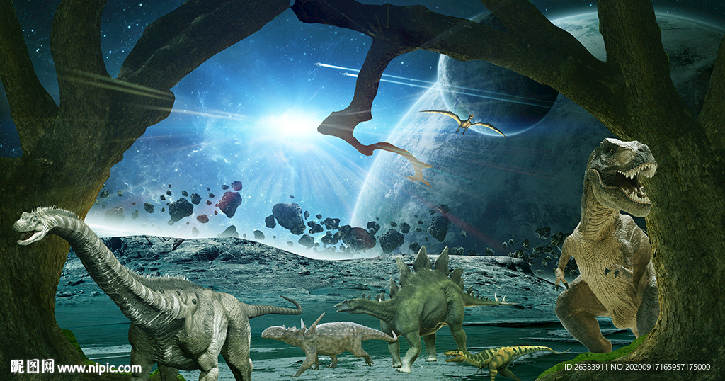 恐龙星球背景墙