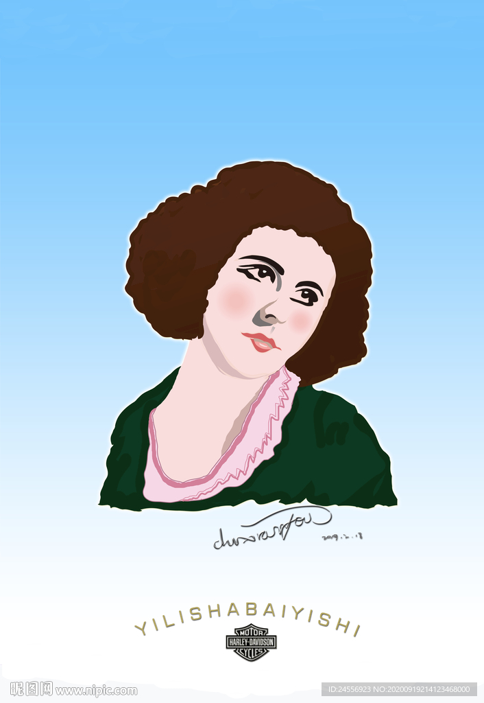 欧美装饰画油画人物