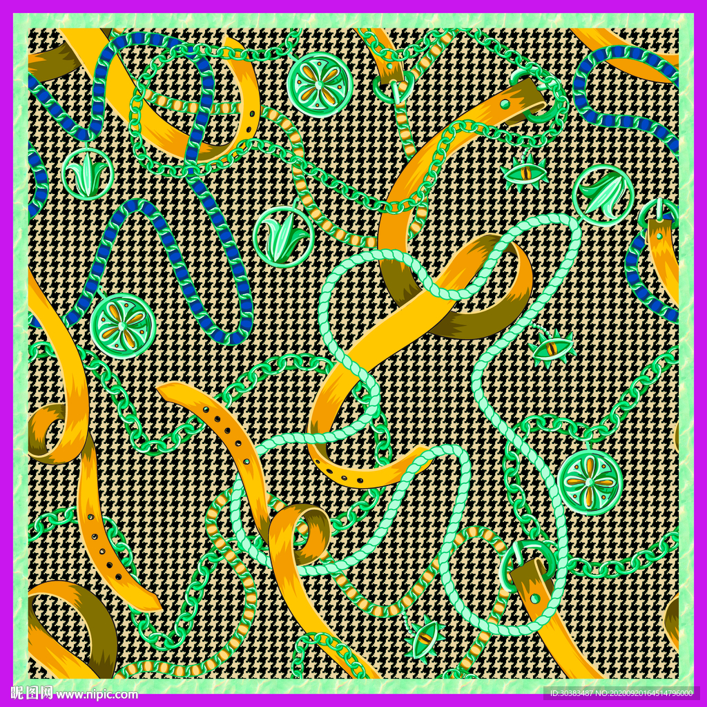 方巾 潮牌 大牌 链子 新款