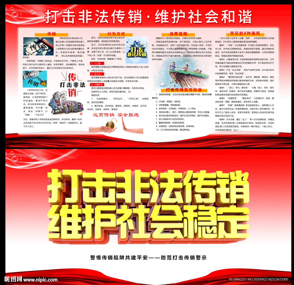 打击传销展板
