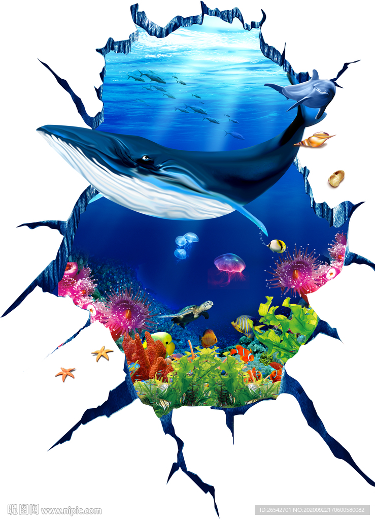 3D海底世界地画