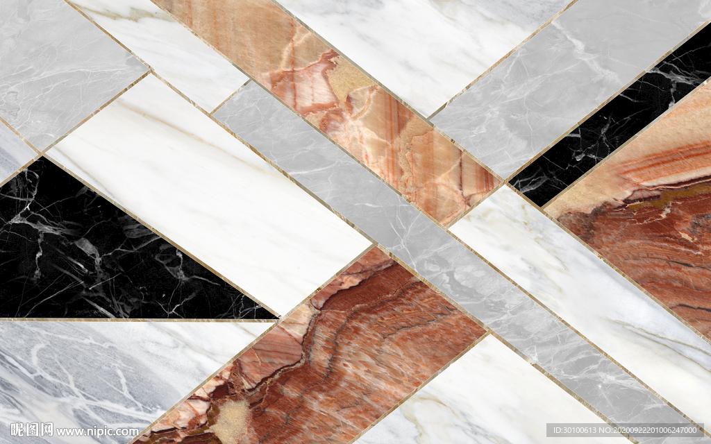 几何北欧组合画 TIF分层