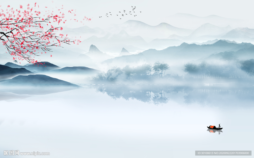 新款山水大气新画 TIF分层