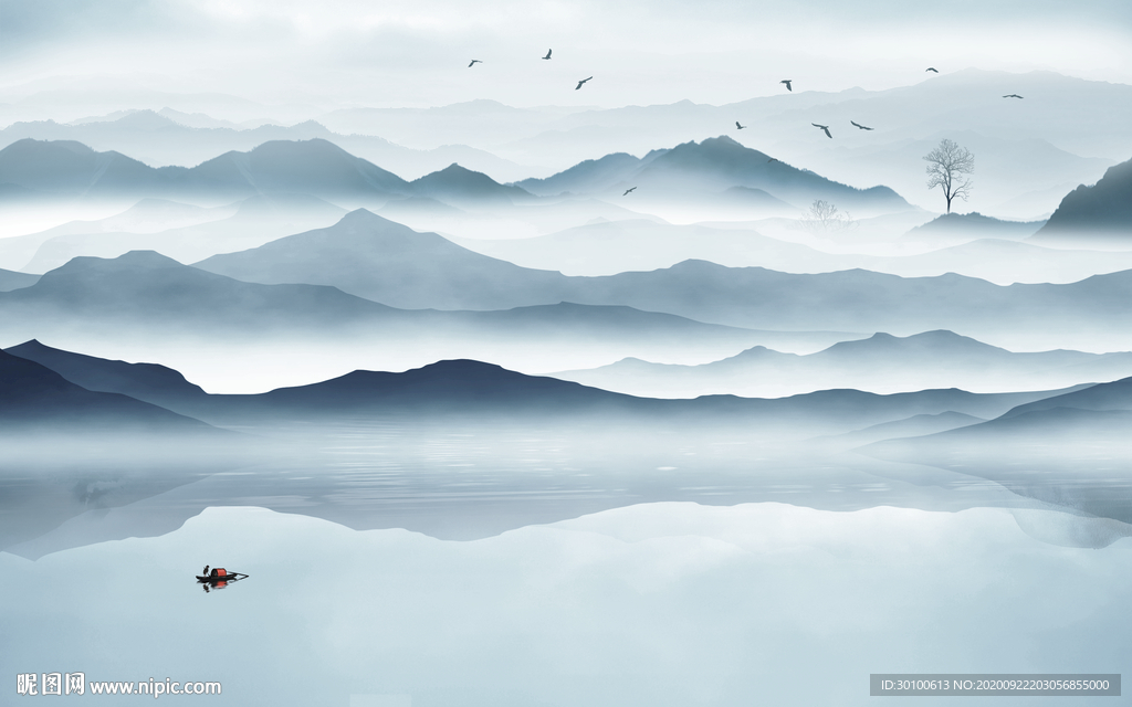 意境山水大气新画 TIF分层