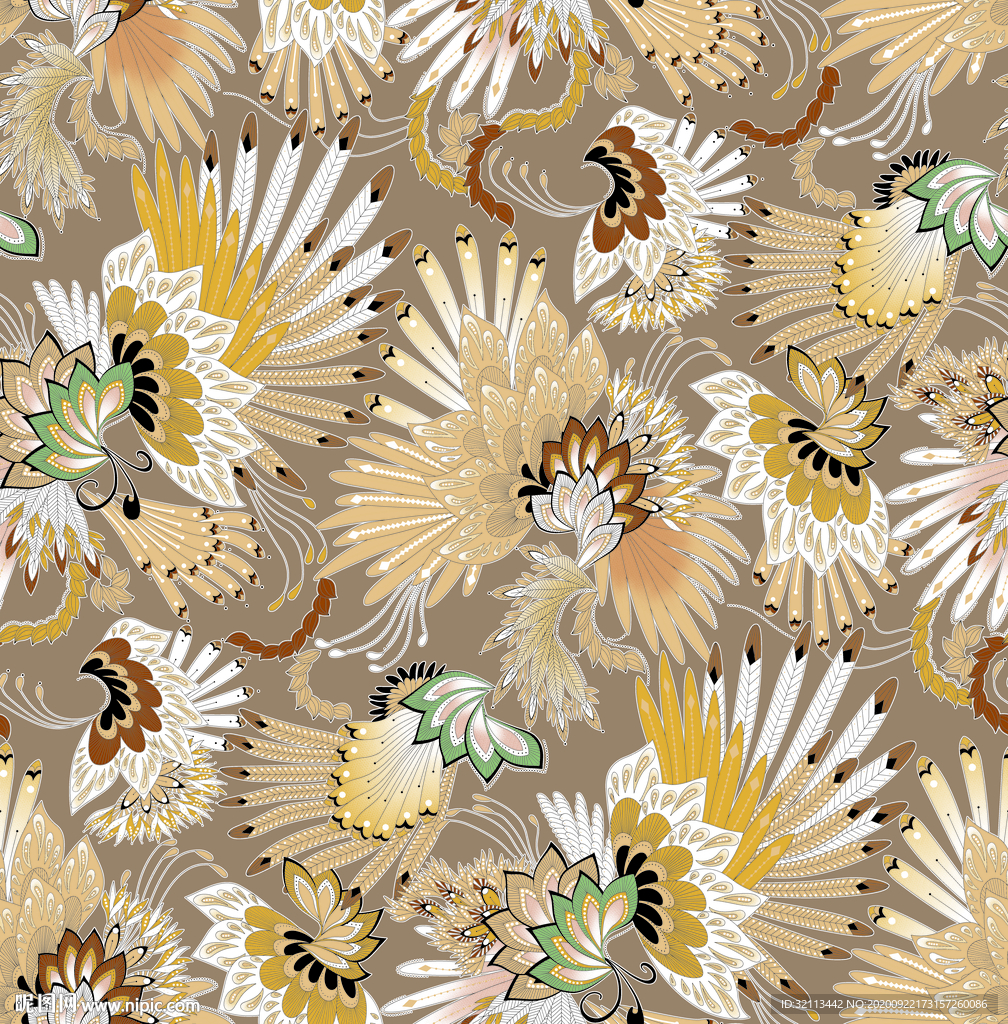 大牌  数码印花  腰果