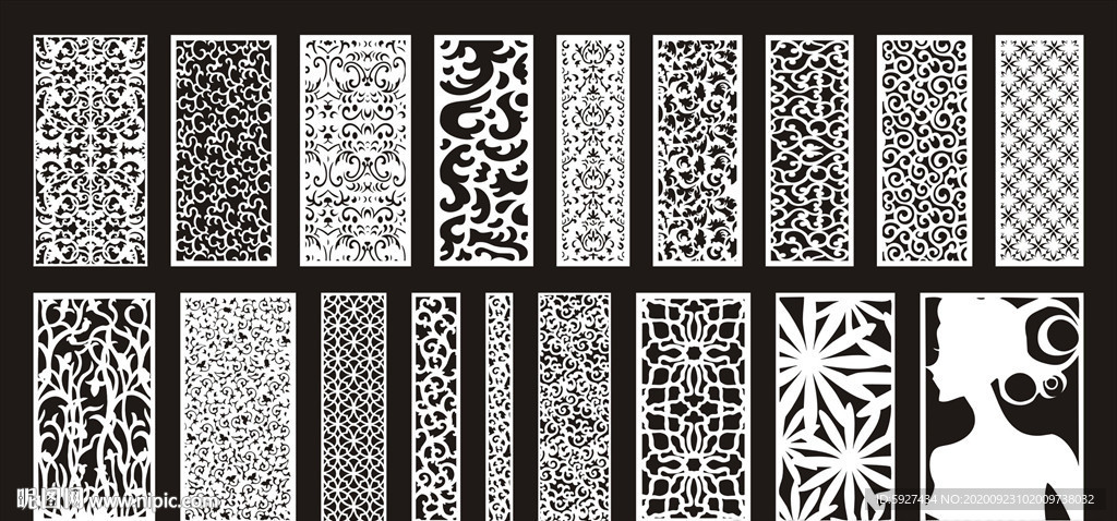 欧式镂空隔断雕花