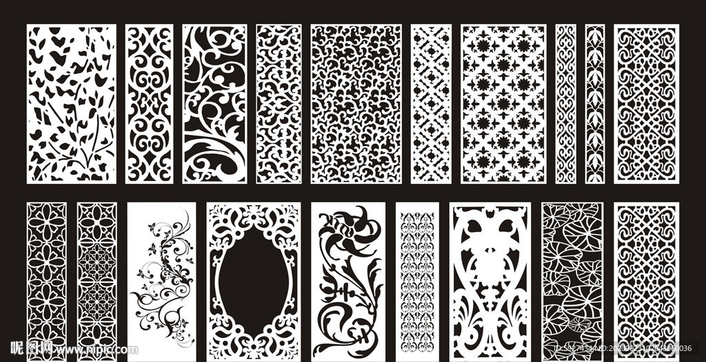 欧式镂空隔断雕花