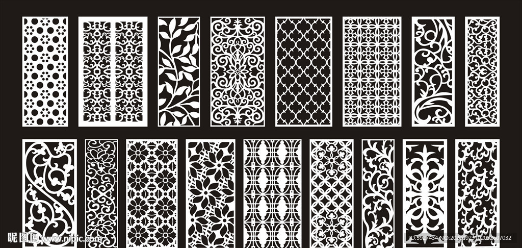 欧式镂空隔断雕花