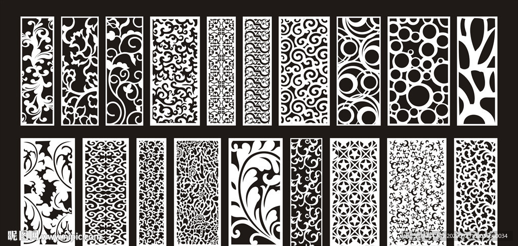 欧式镂空隔断雕花