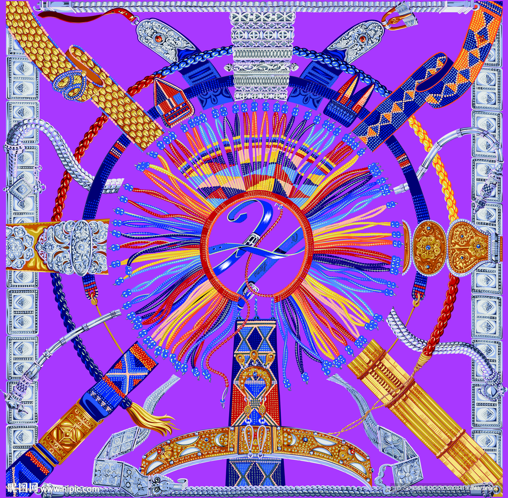 大牌方巾 爱马仕