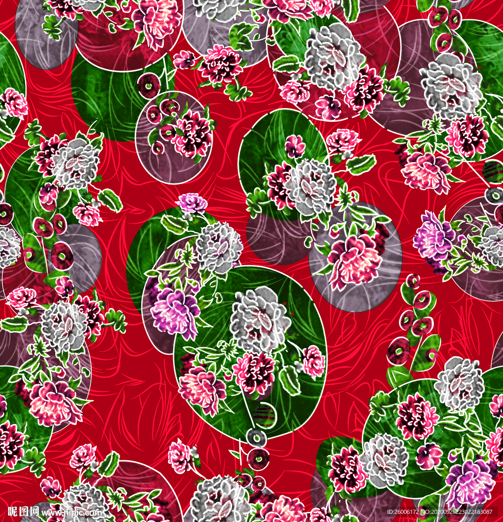 数码印花 大牌花