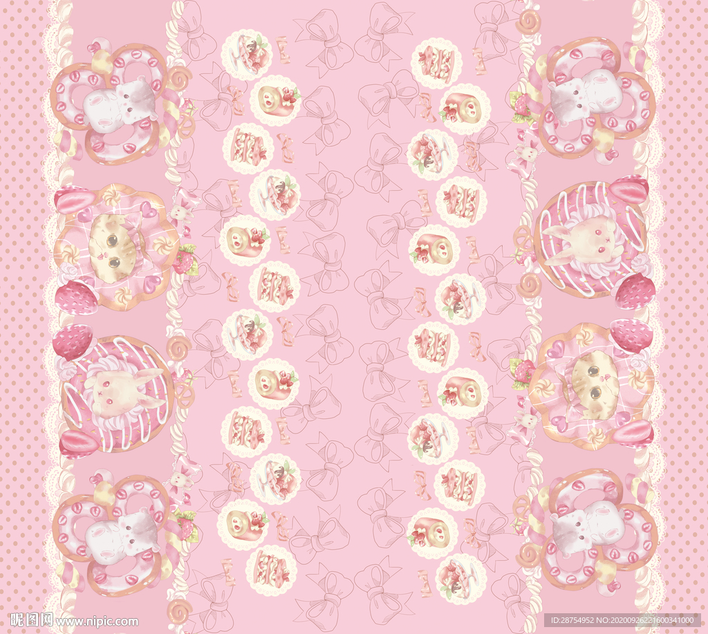 卡通 兔子 猫咪