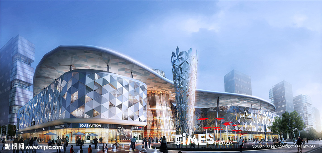 购物广场商业景观效果图