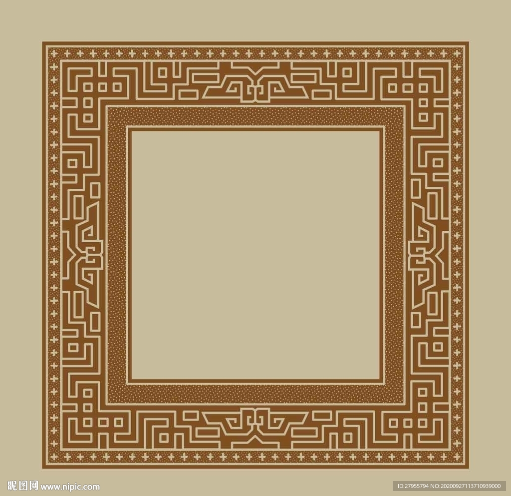 中式矢量边框
