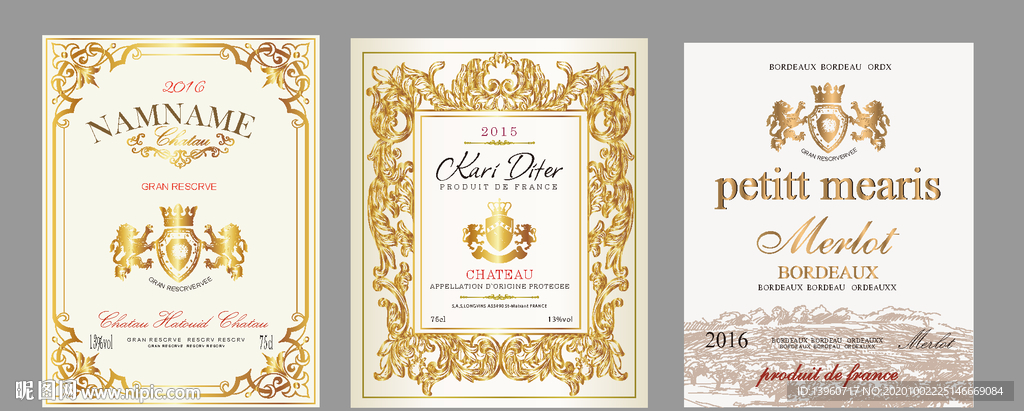 红酒标签设计