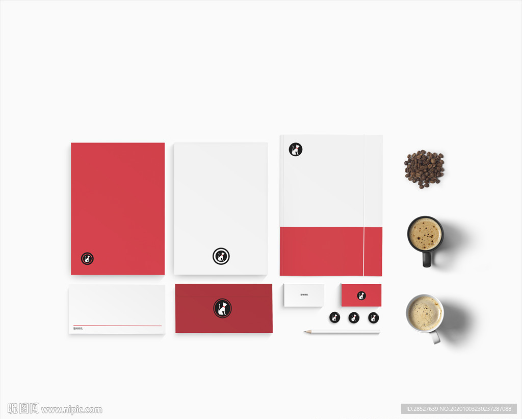 VI产品logo包装样机咖啡杯