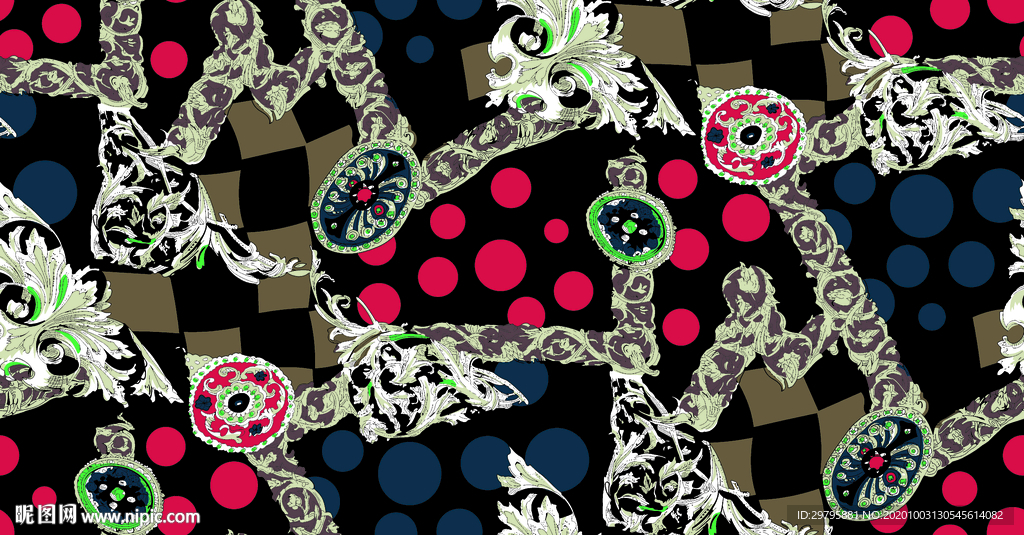 花瓶 数码 印花 大牌 乱花