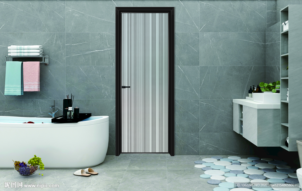 夹丝玻璃极窄平开门