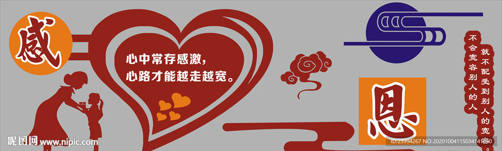 感恩墙报形象墙