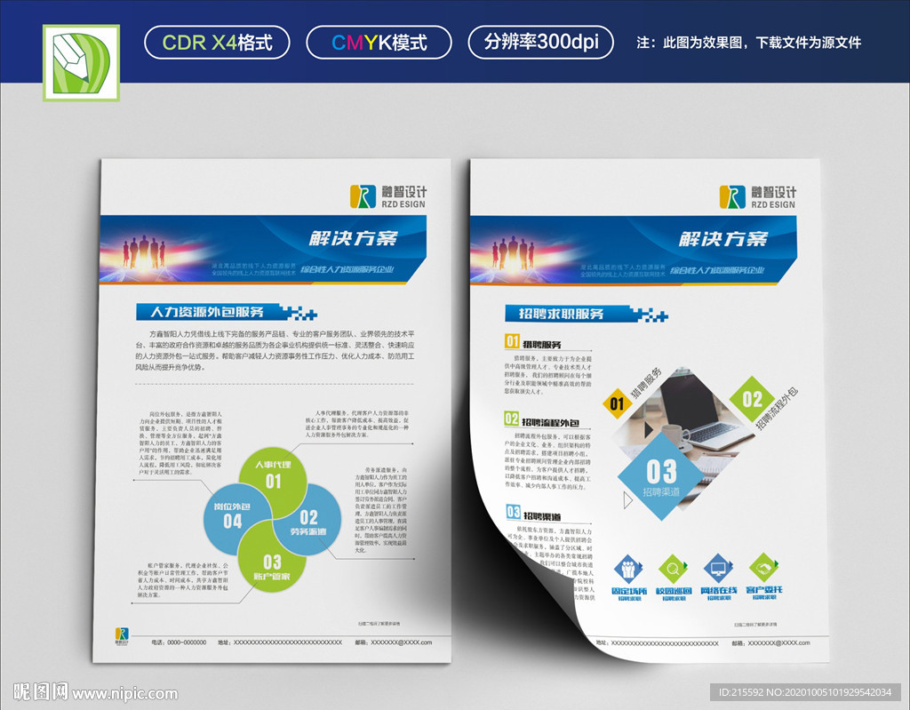 人力资源宣传单