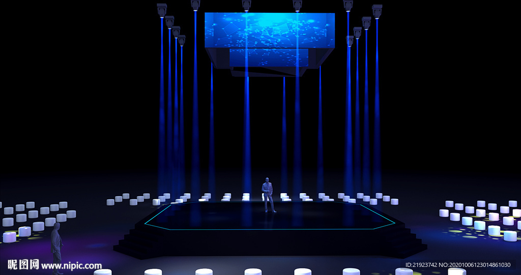 四面舞台效果图