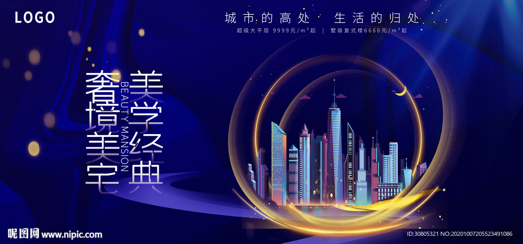 地产房地产海报展板