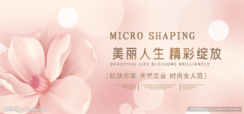 美丽人生 美容院海报 整形海报