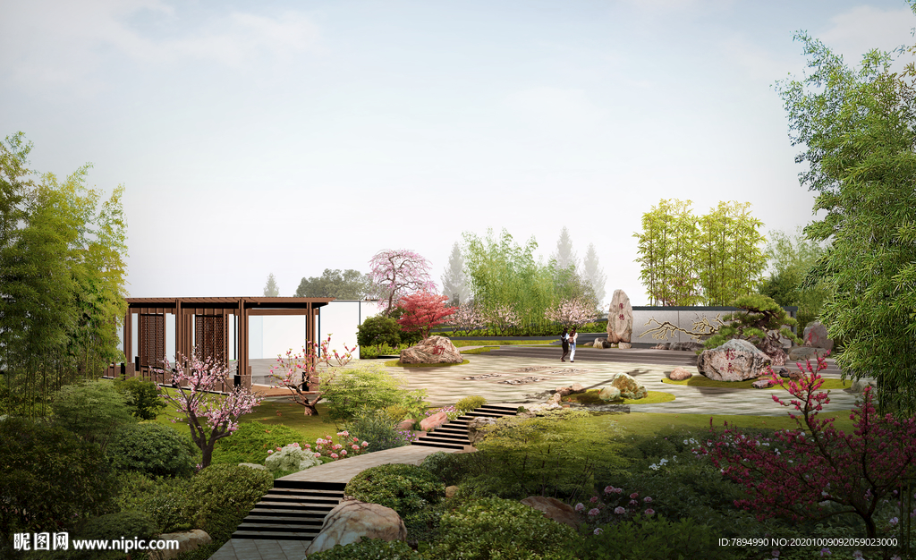 公园绿化景观效果图