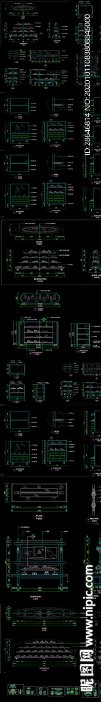 现代家装CAD施工图 效果图