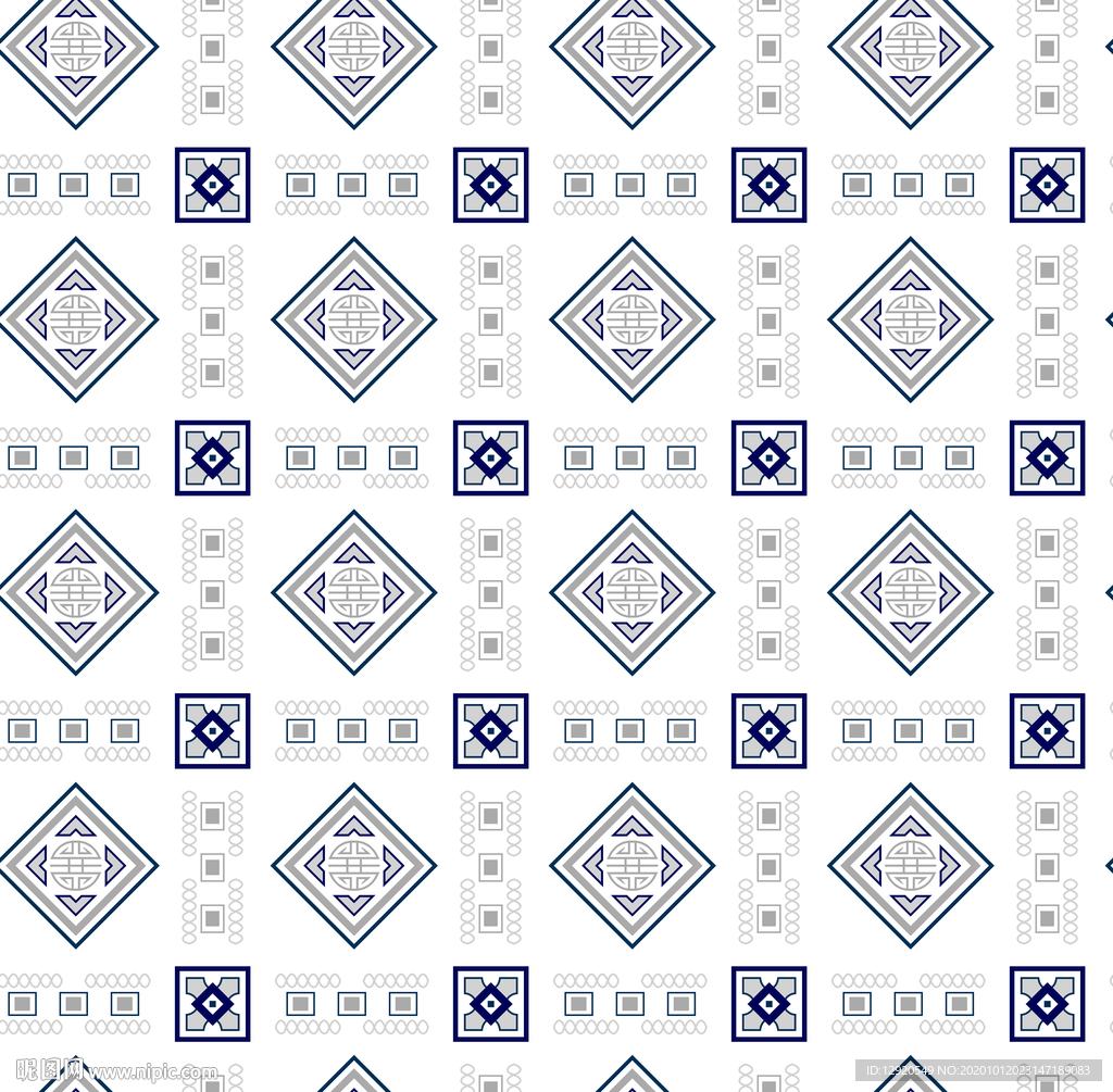 中国风几何格子