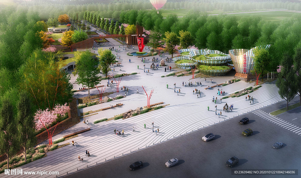 森林公园入口景观效果图