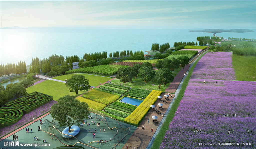 滨湖公园景观设计效果图