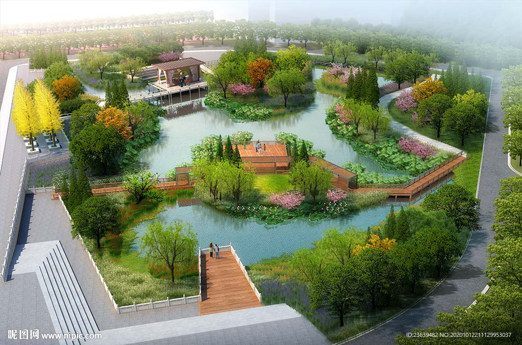 生态小游园景观效果图