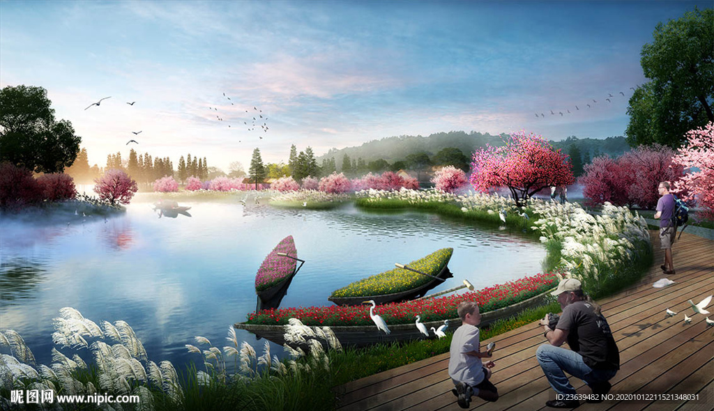 湿地景观效果图