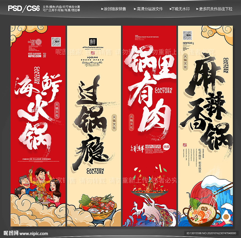 重庆火锅 火锅文化 火锅展板