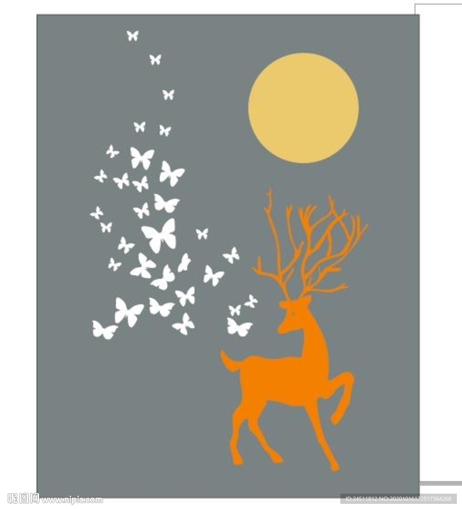 蝴蝶 鹿