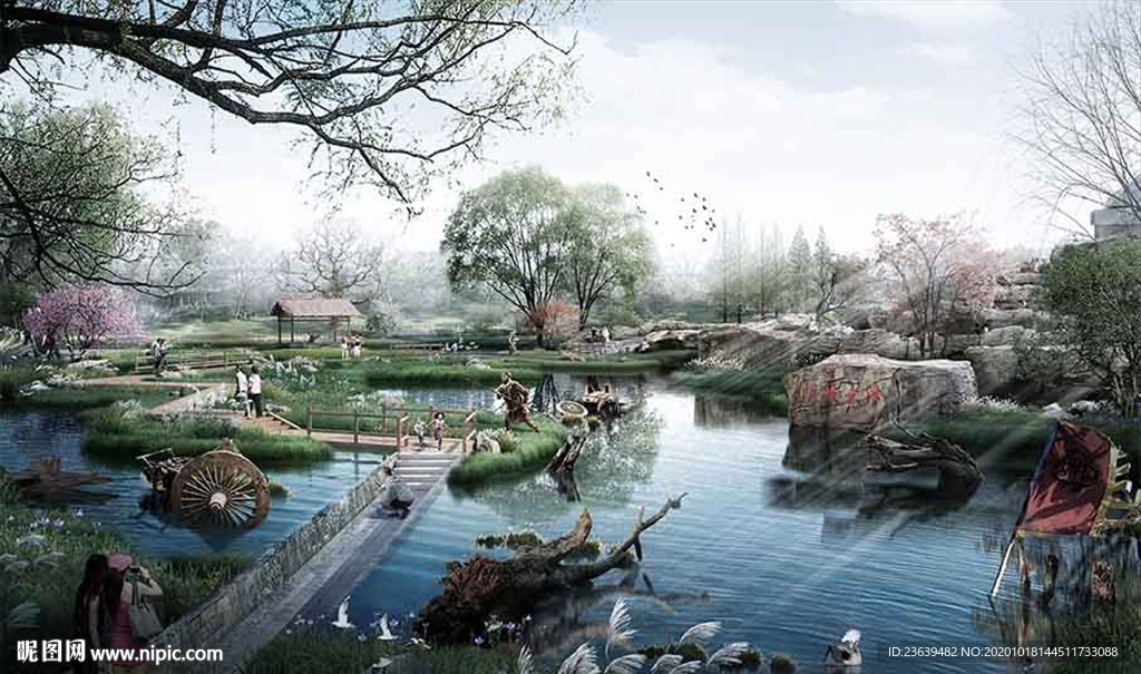 主题公园景观效果图