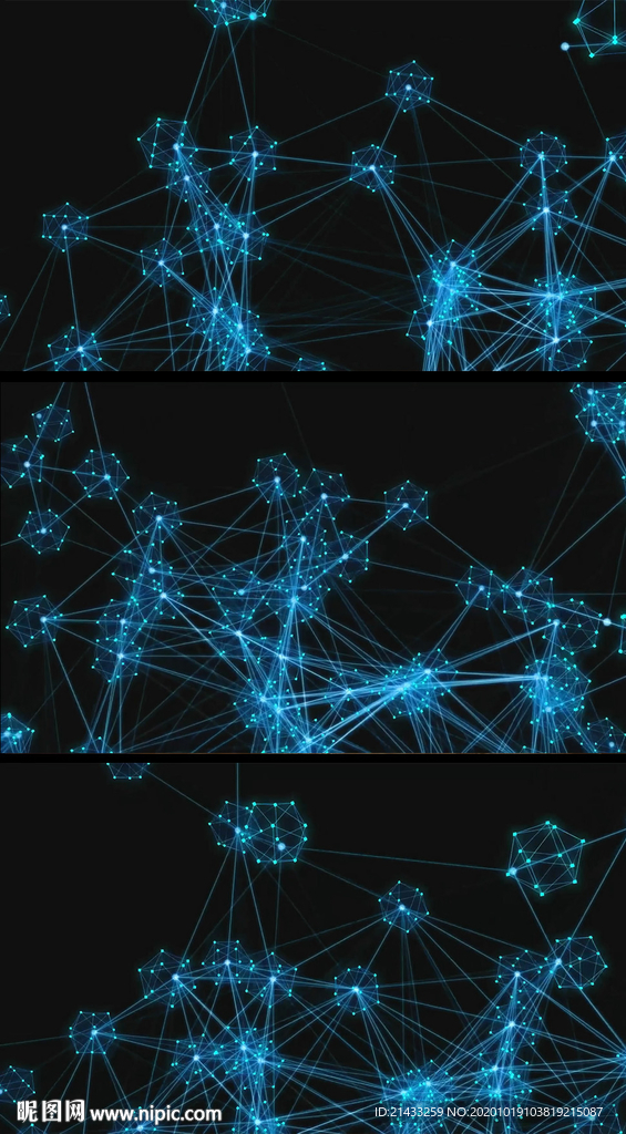 科技点线连接背景视频