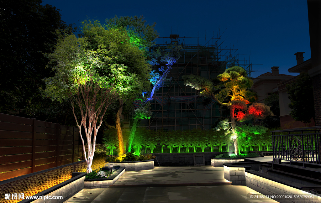 别墅亮化图片