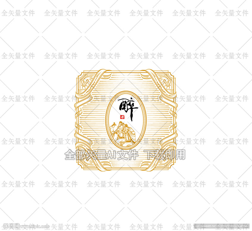 欧式复古古典花纹边框