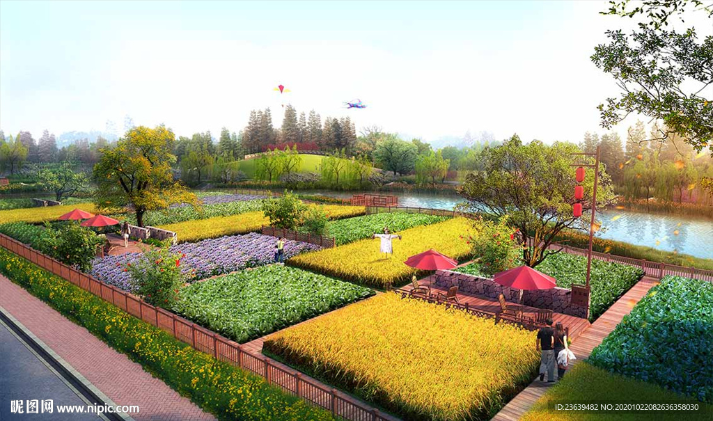 田园乡村规划设计效果图