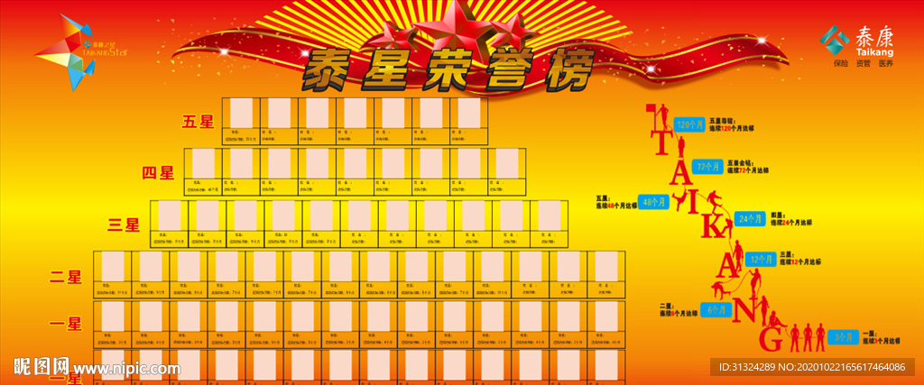 泰康之星荣誉榜