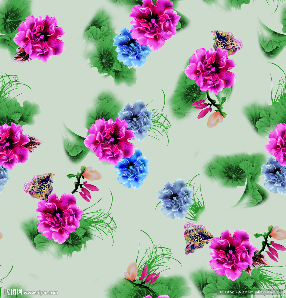 方巾 大牌 数码印花 链条 豹