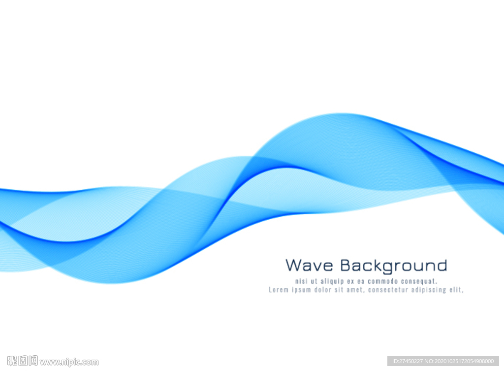 蓝色波纹背景