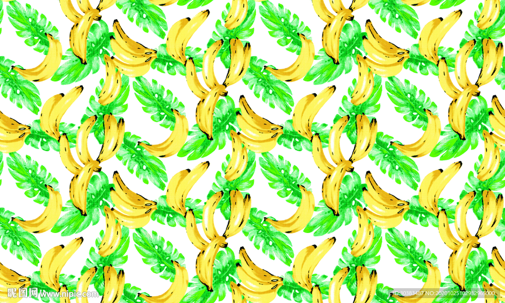 香蕉绿叶 分层
