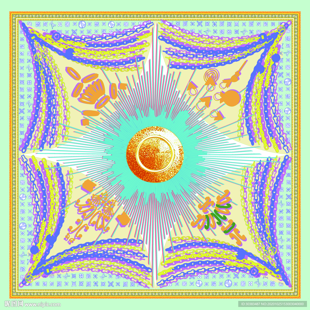 大牌 新款 方巾