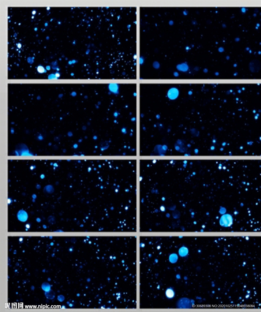 蓝色粒子背景视频