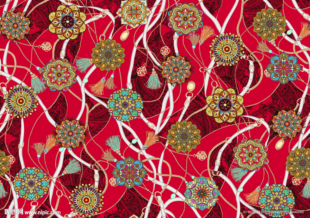 欧式皮带链条方巾