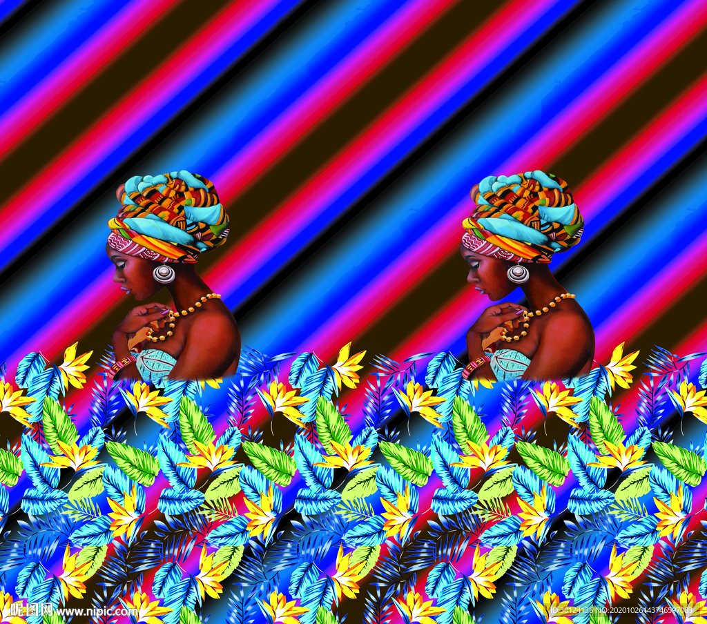 方巾 大牌 数码印花 链条 豹