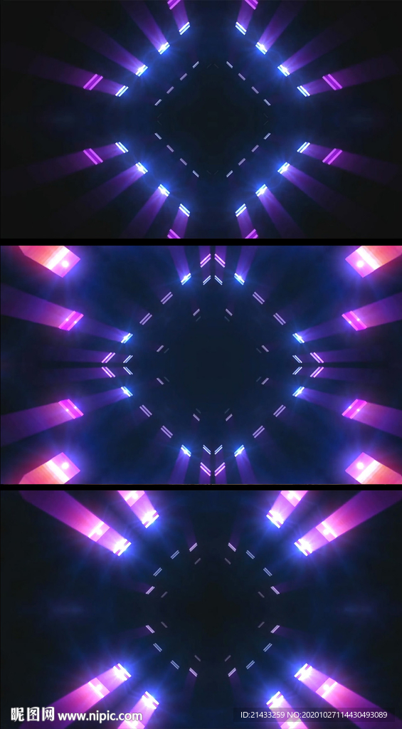 闪烁立体通道动感DJ舞台背景视